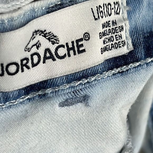 Jordache girl’s youth overalls bib denim jean skirt size Lg - Picture 7 of 7